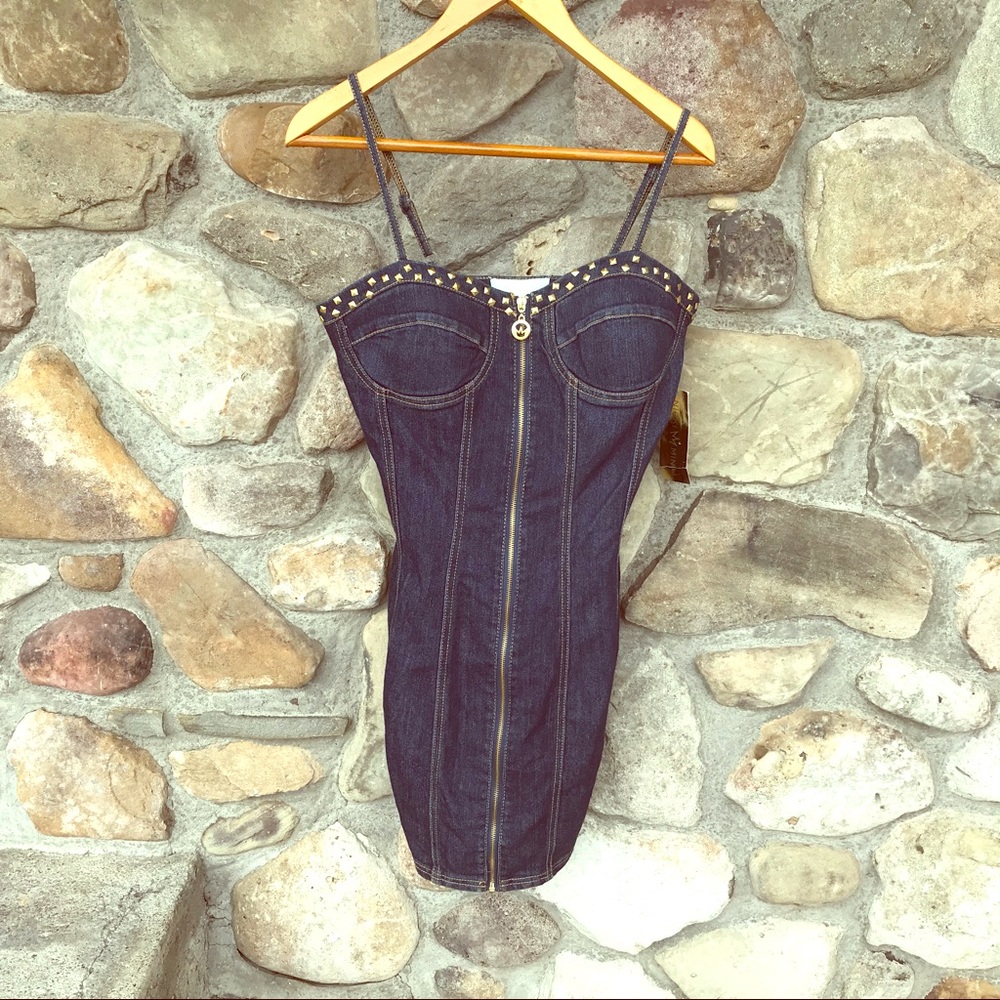 Nicki Minaj Denim dress with adjustable straps